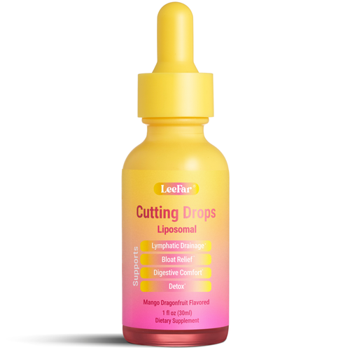 LeeFar Cutting Drops – Lymphatic-Focused Debloat Formula with Dandelion, Cleavers, Burdock & Elderberry for Lymphatic Drainage, Bloat Relief, Digestive Comfort and Detox – Mango Dragonfruit Flavor, 30 Servings