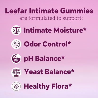 LeeFar Her Juicy Feminine Probiotics Gummies- All in One Solution with Slippery Elm and Prebiotics&Lactobacillus Probiotic Blend for Women's pH Balance and Dryness - Hawaiian Pineapple Gummies 60 Counts Women's Probiotics